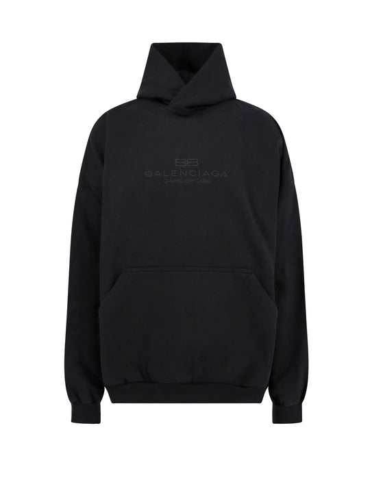 Cotton Sweatshirt With Logo Embroidery