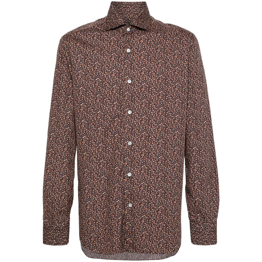 Barba Napoli Shirts - Blue, Brown | ccd6211971cbb8901a02db736a39306ac2fc0182