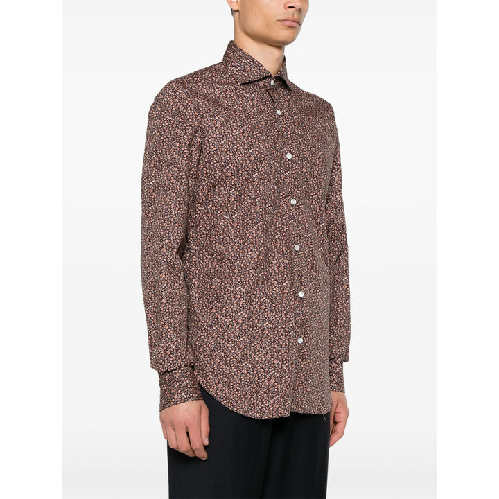 Barba Napoli Shirts - Blue, Brown | 4300f6b15f3453710ee2d2a697aa3e4e2bdaa733