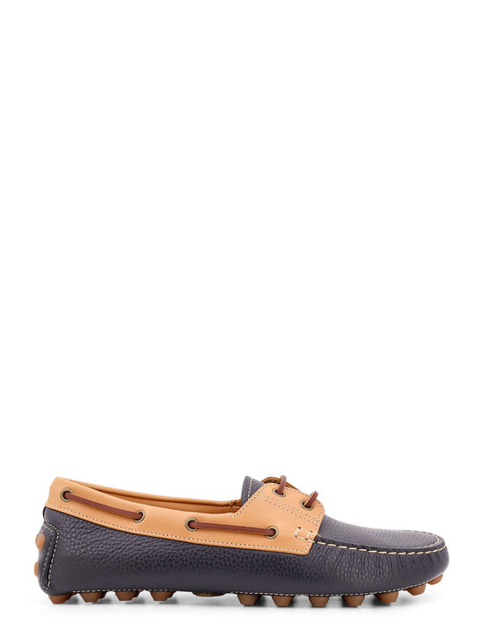 Gommino Bubble Leather Lace Up Boat Shoe