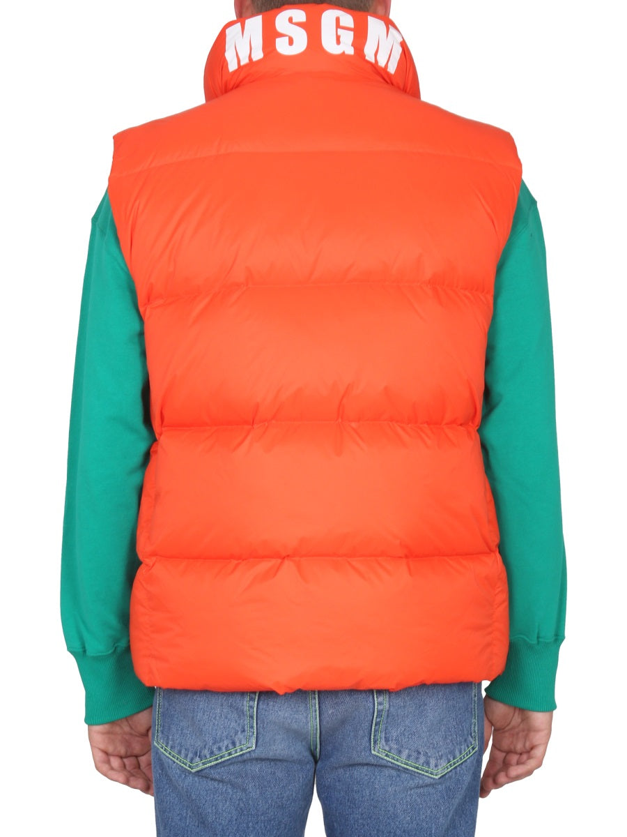 Msgm Gilet - Orange | e33a157da26a5ab72ada46617f3b3fdc487cfed0