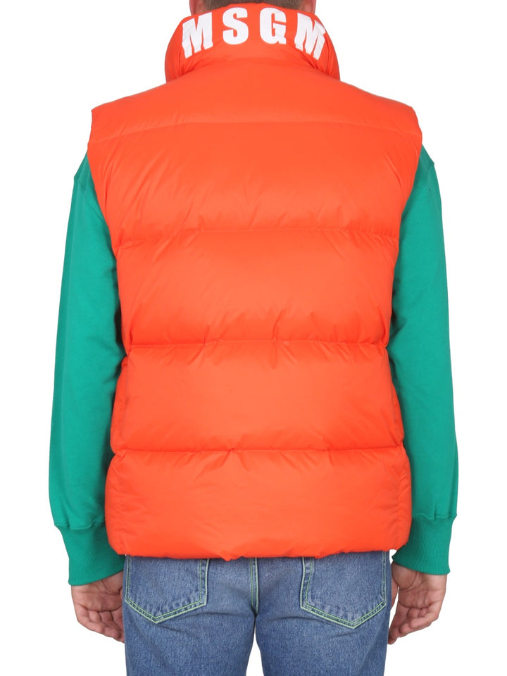 Msgm Gilet - Orange | e33a157da26a5ab72ada46617f3b3fdc487cfed0