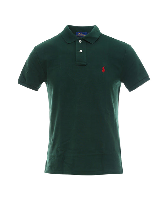 Cotton Polo Shirt With Embroidered Logo