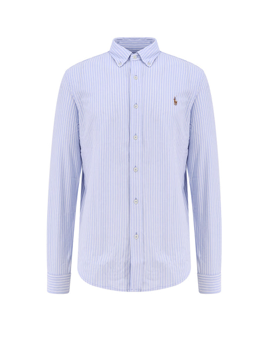 Knit Oxford Shirt With Iconic Embroidery