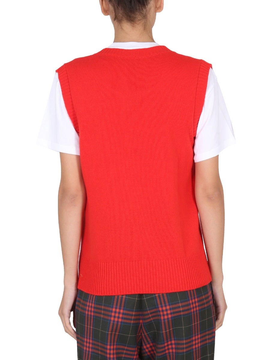 CORMIO Gilet - Red | Wanan Luxury