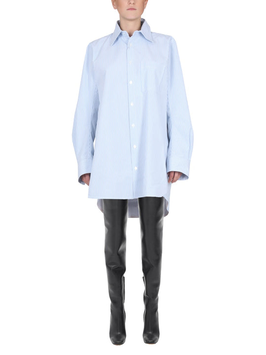 Shirt With Curved Back