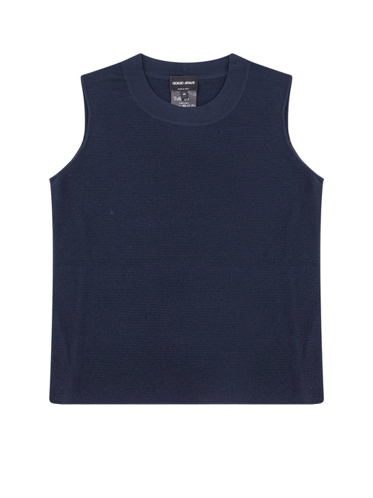 Ribbed Viscose Blend Top