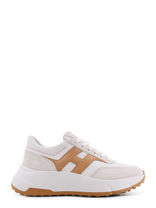 H669 Leather Sneakers With Oversize Sole