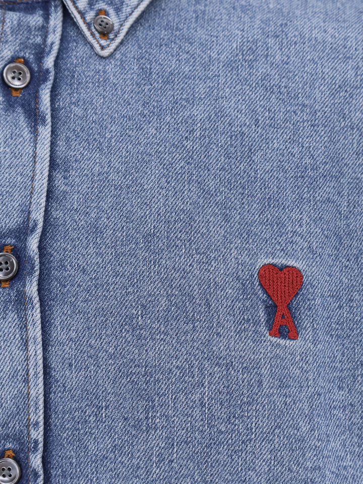 Ami Paris Shirts - Blue and green | 70ca313824077fa24fd565a8f058cc27047661e5