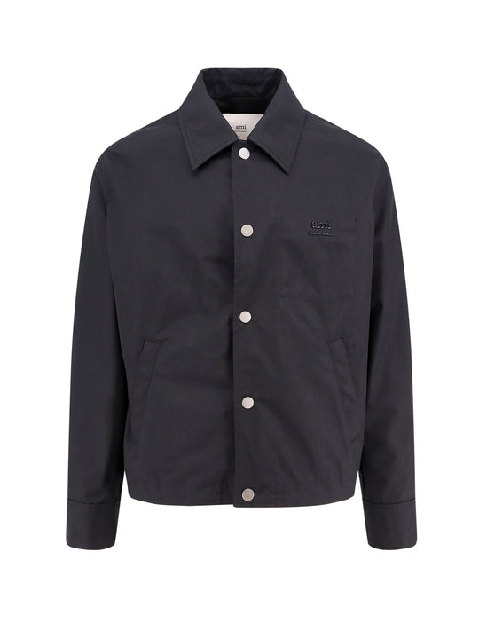 Nylon Jacket With Applied Logo