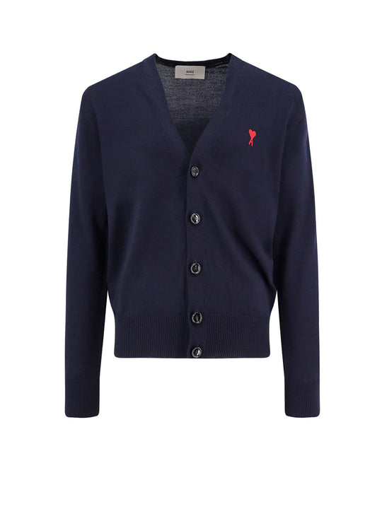 Extrafine Merino Wool Cardigan With Iconic Embroidery