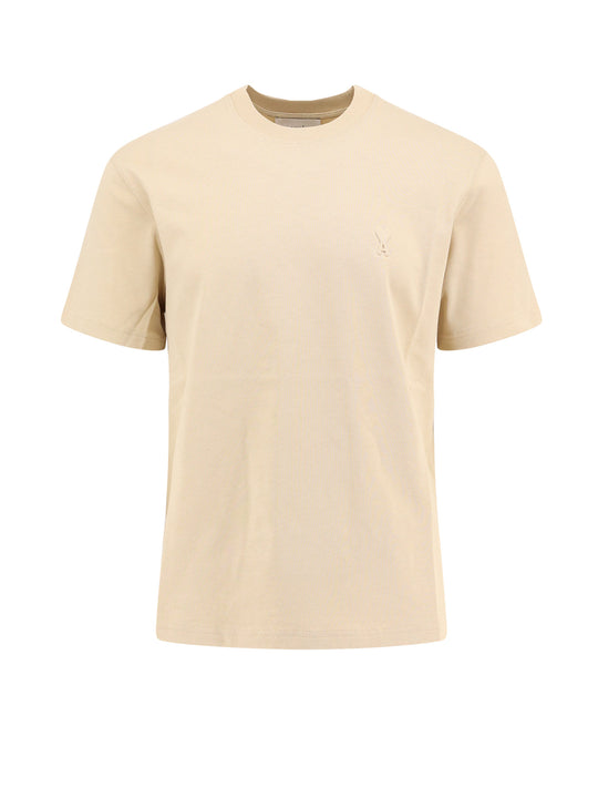 Biologic Cotton T-Shirt With Embossed Ami De Coeur Detail