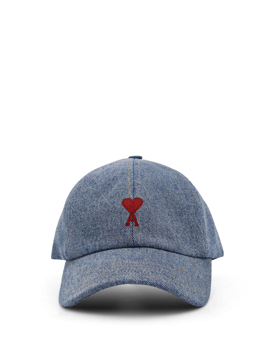 Denim Hat With Embroidered Frontal Logo
