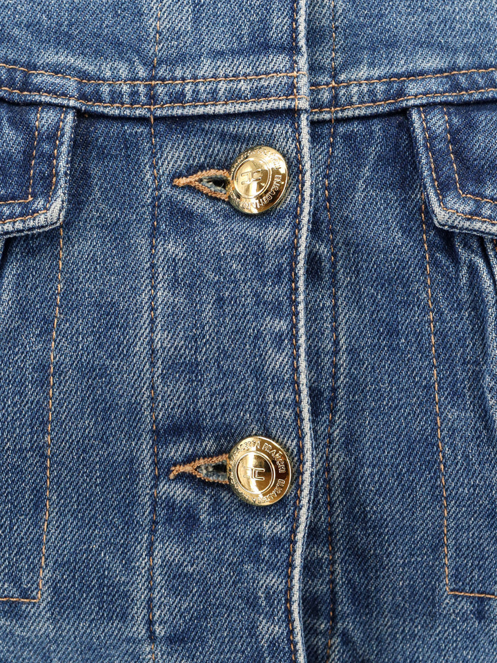 Elisabetta Franchi Jackets - Blue and green | 332d3d0264ed035724e75a178637e371e76cac2a