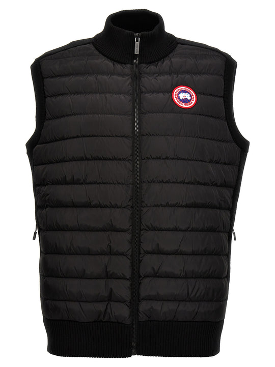 Hybridge® Quilted Kniknit Gilet Black