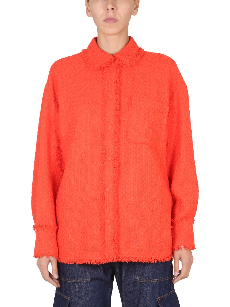 MSGM Shirts - Orange | Wanan Luxury