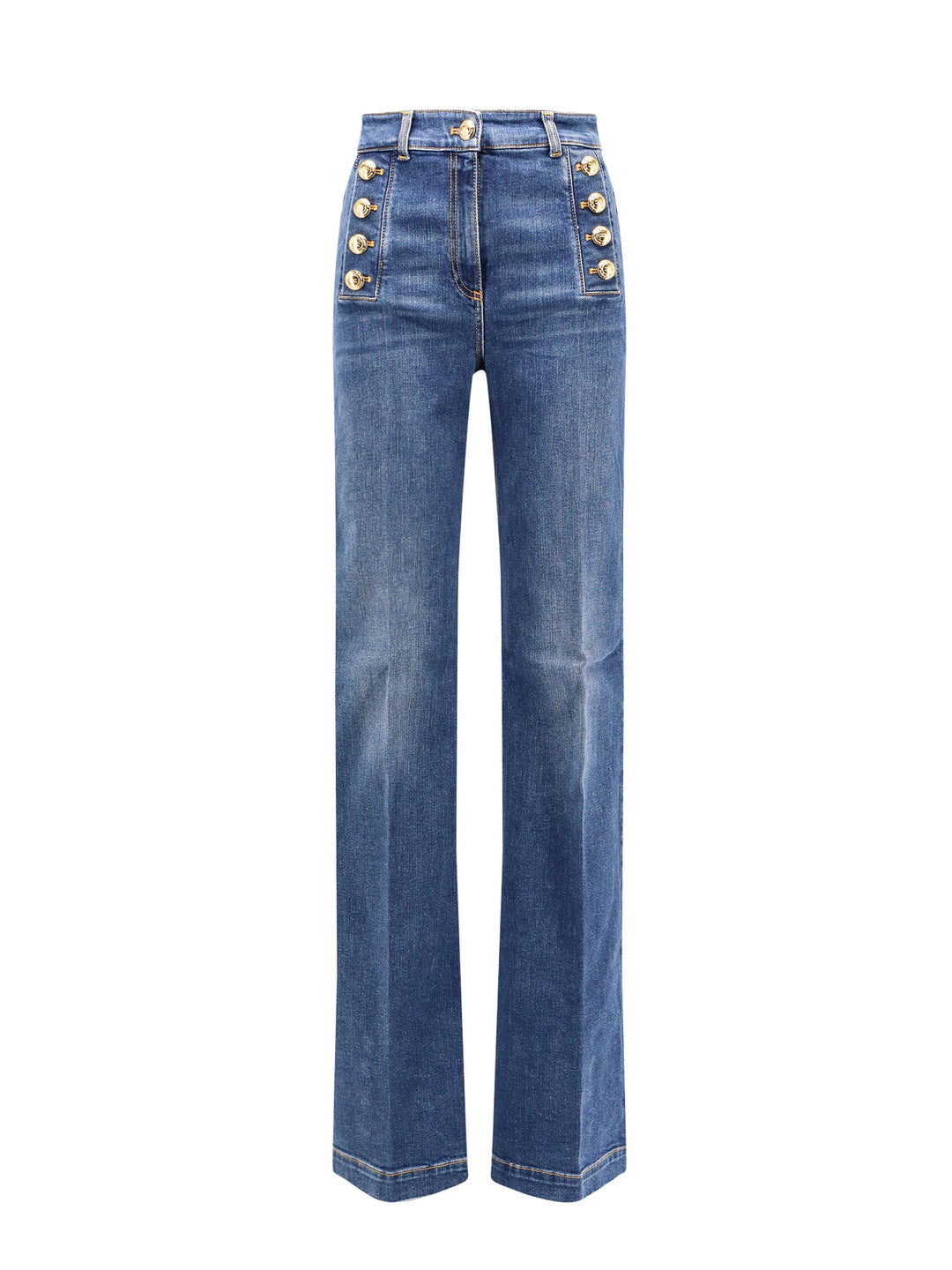 Elisabetta Franchi Jeans - Blue and green | ae833f94c50ba4813f8668322aff4b23941d6e96