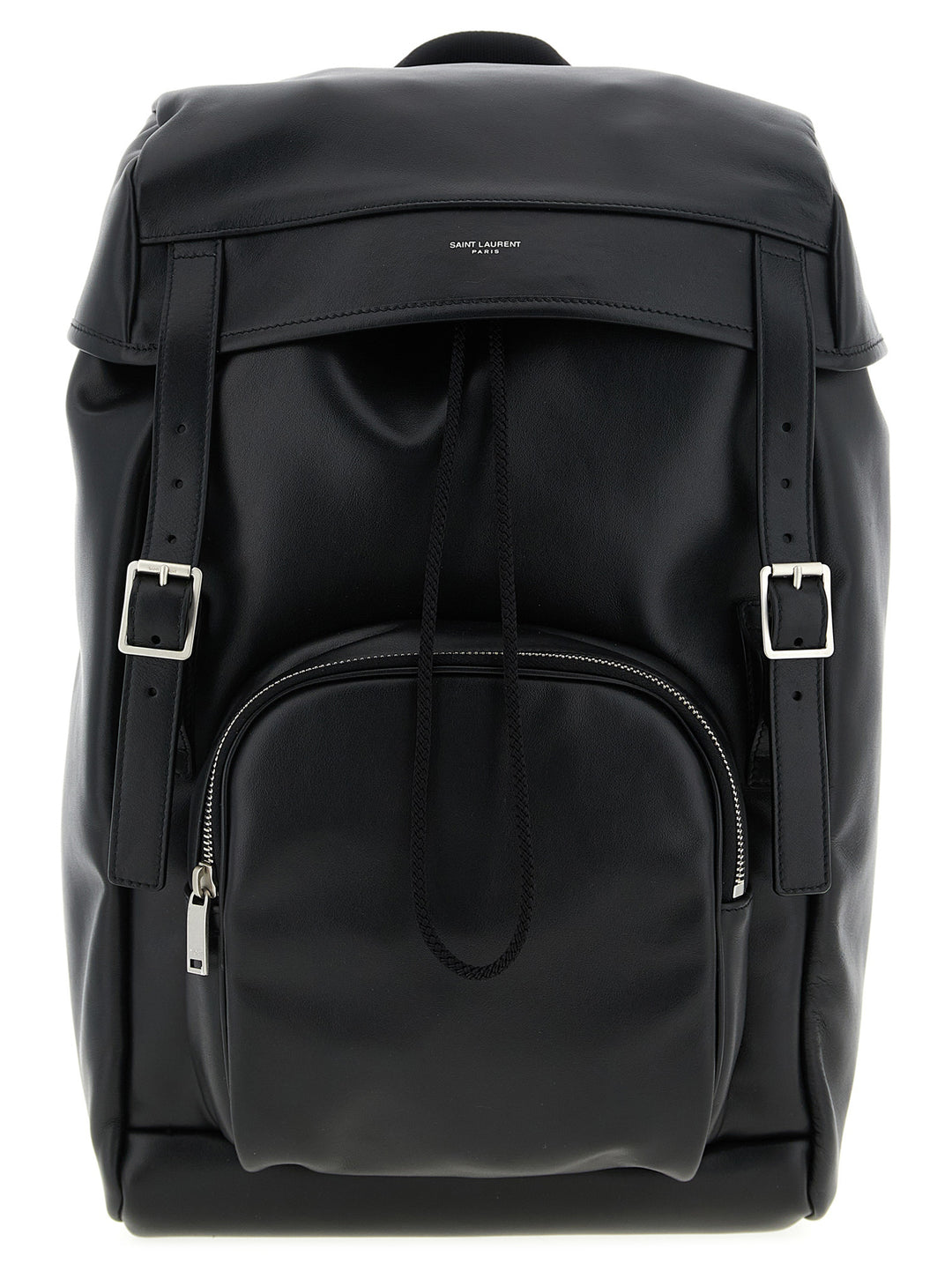 Saint Laurent Leather Backpack Backpacks & Travels - Black | 37c60a5a532f04c06f24688d94680669e6822a07