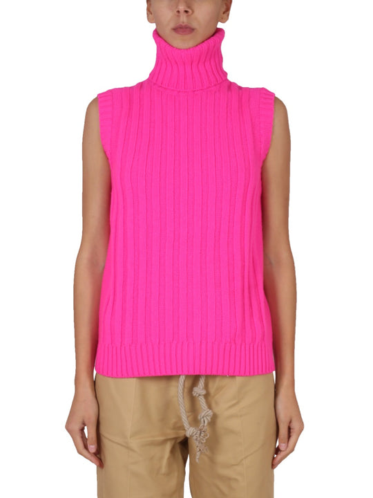 Sleeveless Turtleneck Sweater