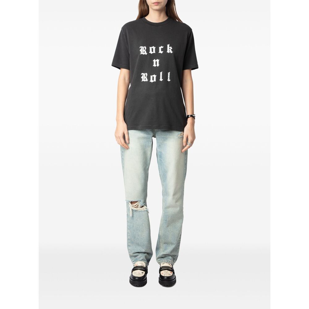 Zadig & Voltaire T Shirts - Gray | 79f36ae4b1b1c64435136fdd0c497b0475ee2a12