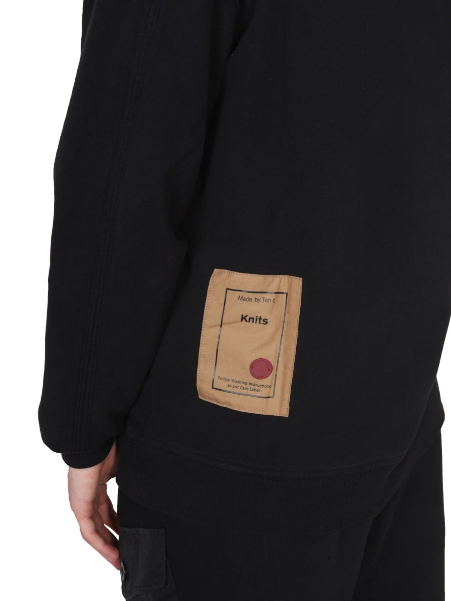 Ten C Sweatshirts - Black | Wanan Luxury