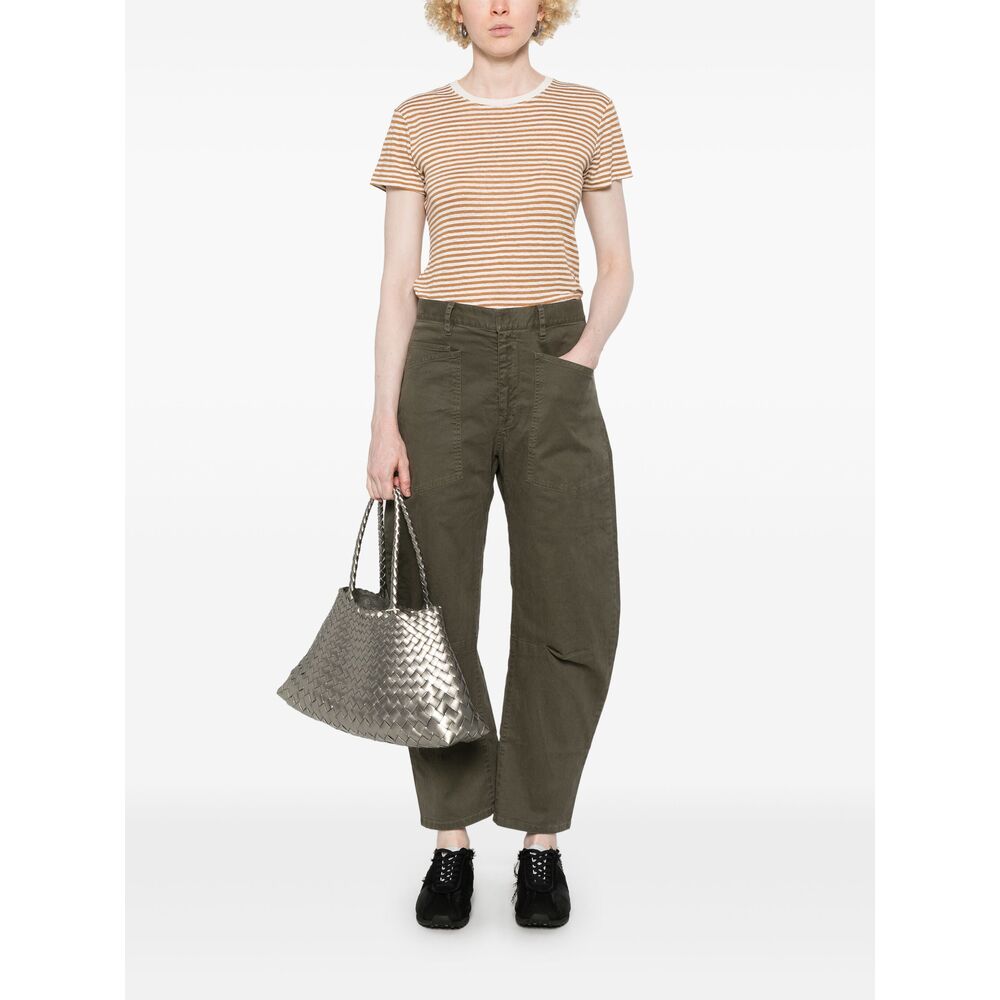 Frame T Shirts - Brown, White | 67fc1c99f89d83599120a1882194a234f17cc4b7