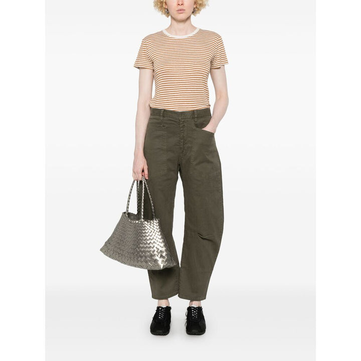 Frame T Shirts - Brown, White | 67fc1c99f89d83599120a1882194a234f17cc4b7