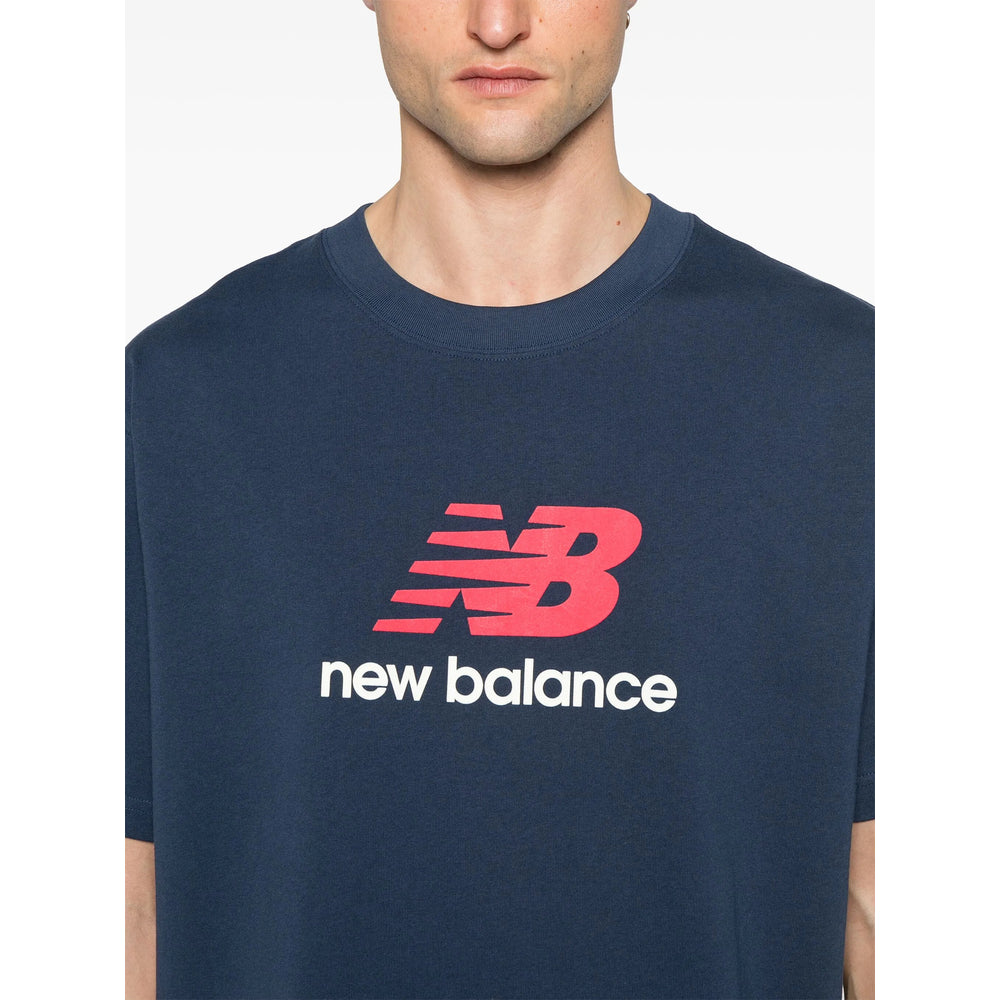 New Balance T Shirts - Blue | 0b6087e6a11ca8caf6e8880b1bfff07c21d1f51a