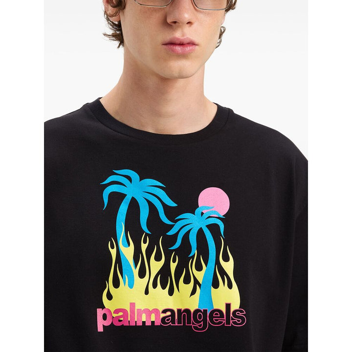 Palm Angels T Shirts - Black | f3105b05b37f129e6032a8aa23abe81a23d07373