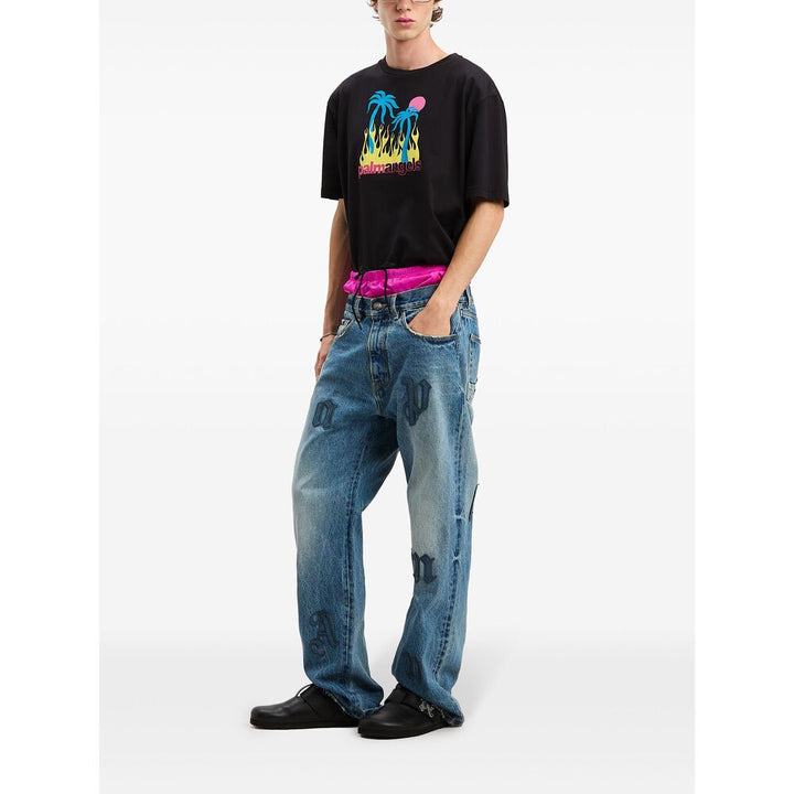 Palm Angels T Shirts - Black | 0681efd4de8cbe3bd7d5dd796cdbc3a2f984673c
