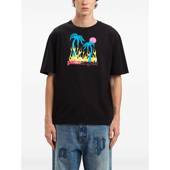 Palm Angels T Shirts - Black | 83b17c8b6c0e71020583d35d934b8ff2a3f5836a