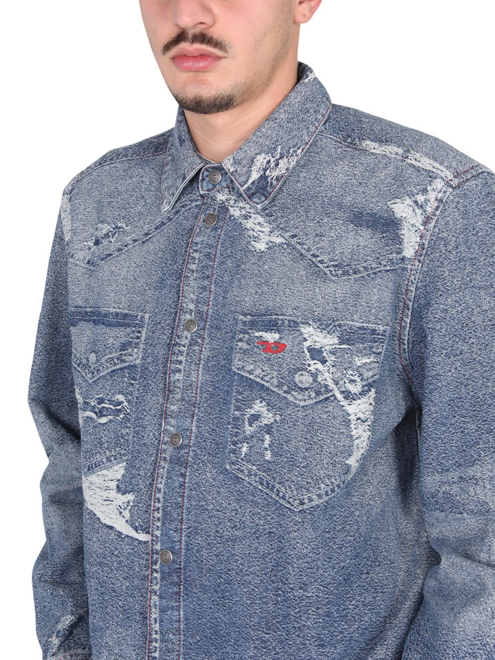 Diesel Shirts - Blue | Wanan Luxury