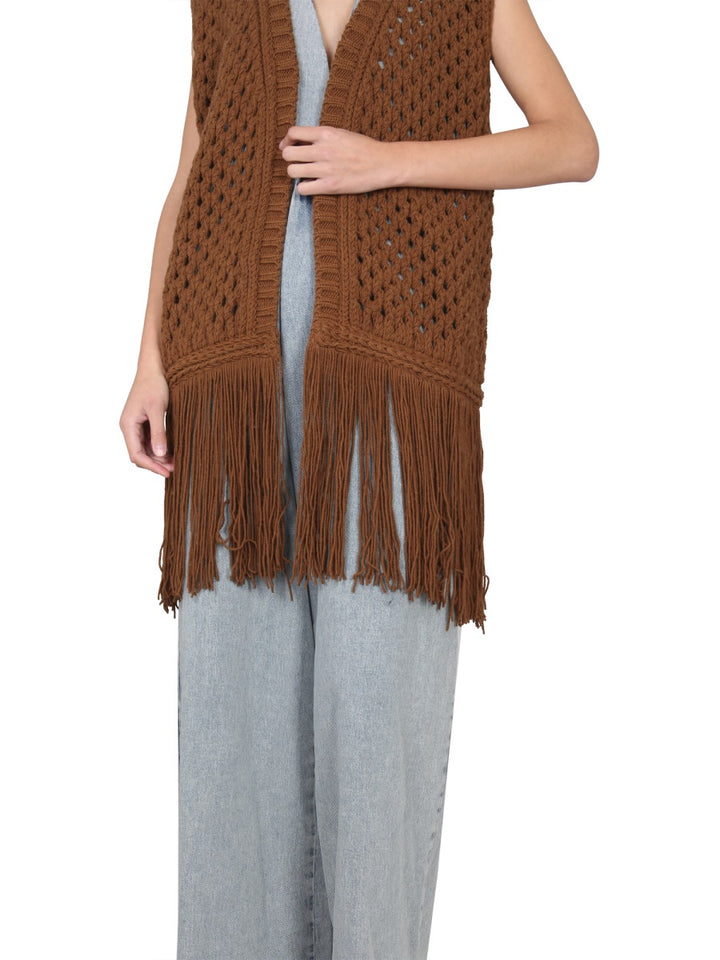 Alysi Gilet - Brown | Wanan Luxury