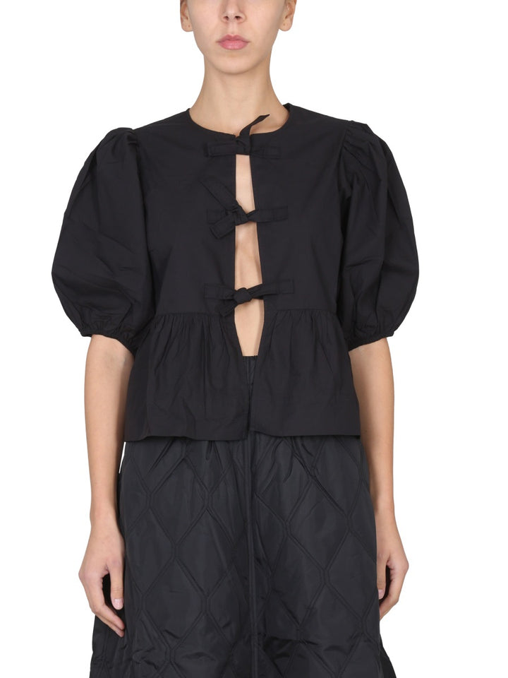 Ganni Tops - Black | Wanan Luxury