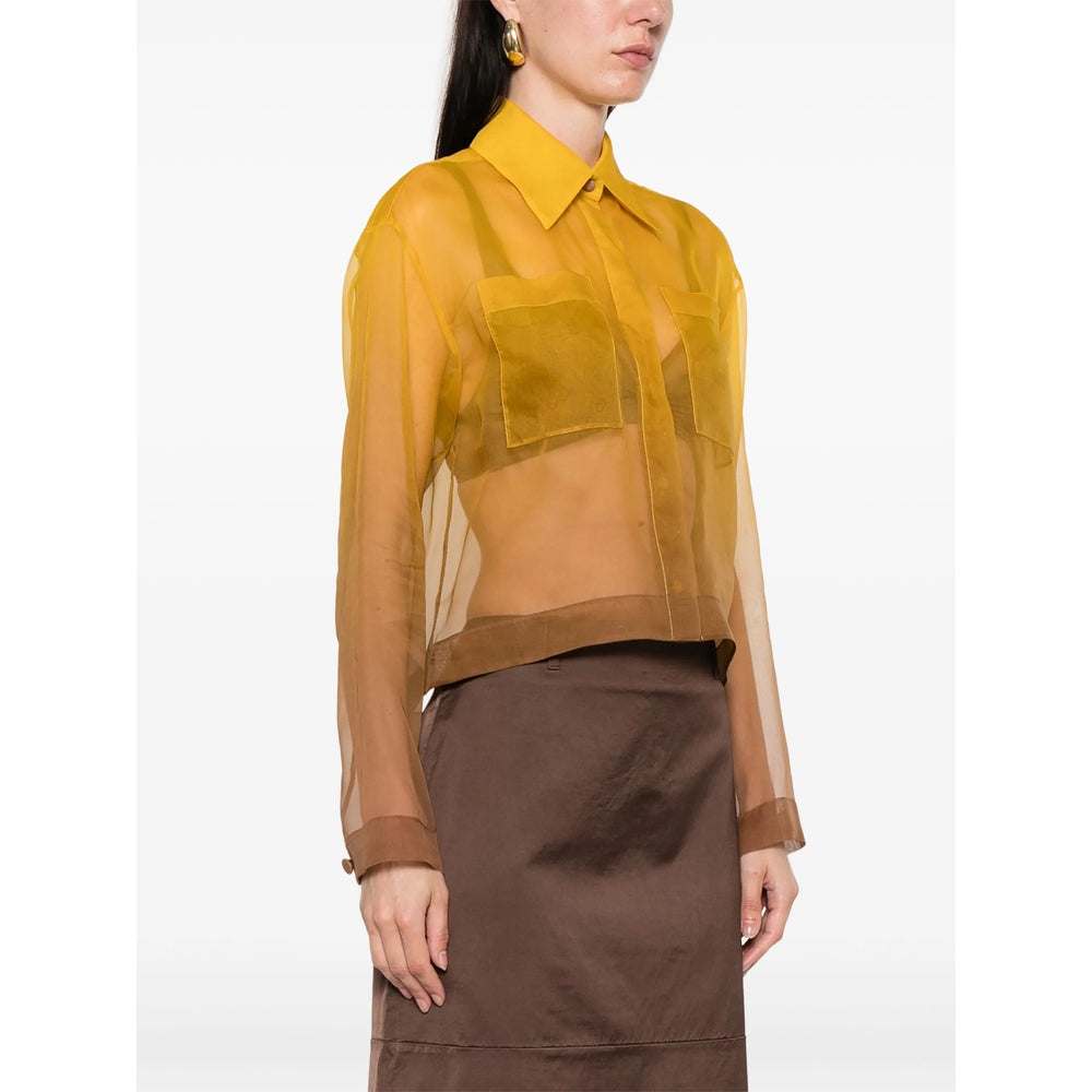 Max Mara Pianoforte Shirts - Yellow | 01cc63678c08e151486901c9e184546506c08158