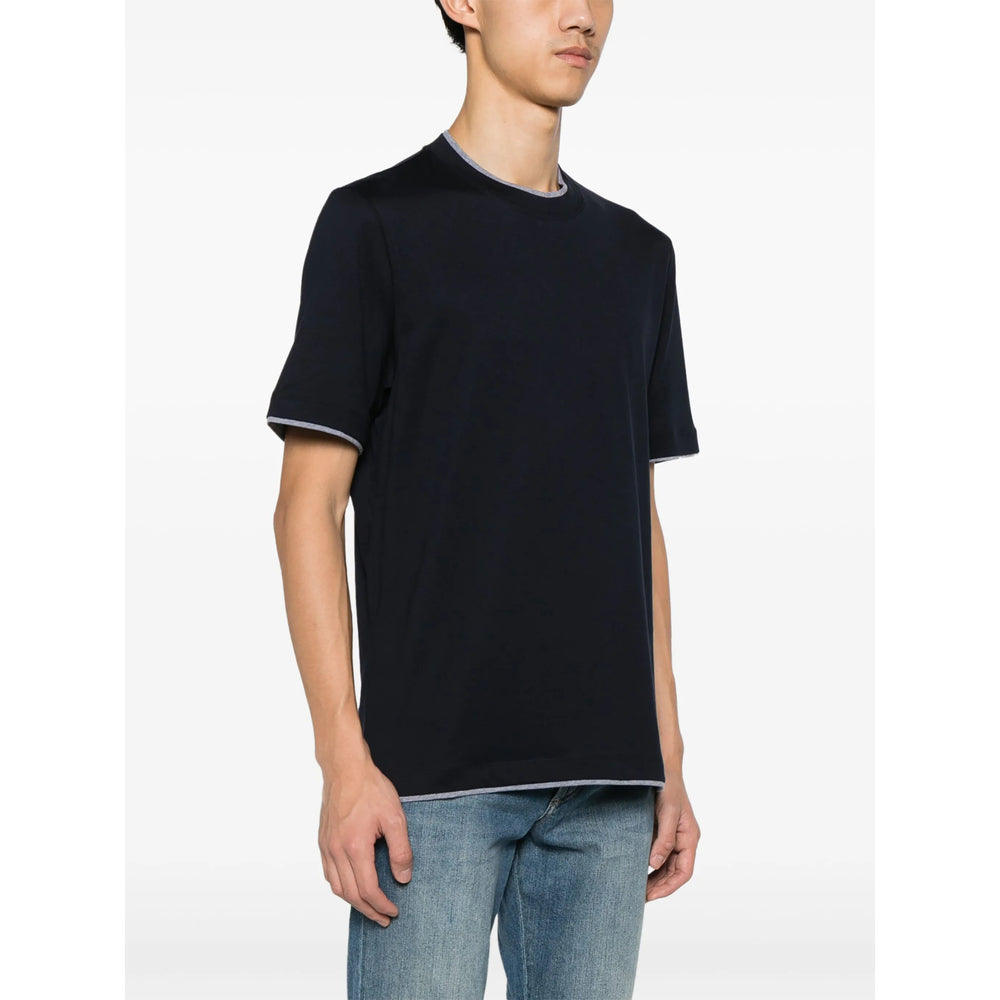 Brunello Cucinelli T Shirts - Blue | d8ca2de3f6c6fe6e1e0a6fdda64b30e3de006575