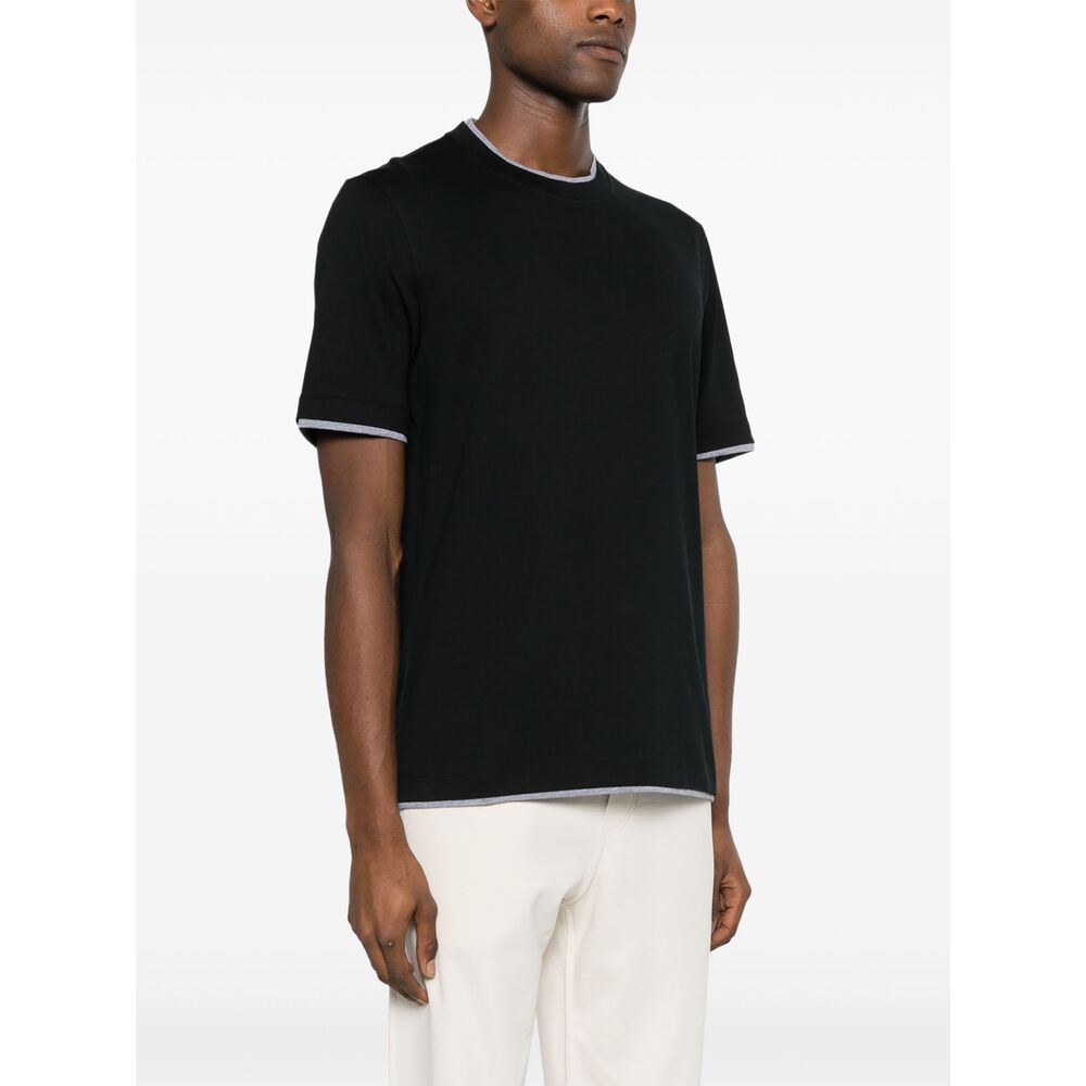Brunello Cucinelli T Shirts - Black | f92e511d79b783a512c8c2c995ce77120fd85e67