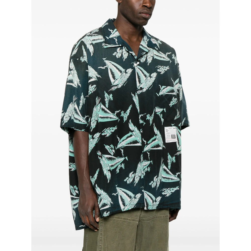 Maison Mihara Yasuhiro Shirts - Black, Blue | 4340bcdd40e7c3764c05e4045959e79e72583eb5