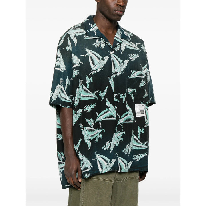 Maison Mihara Yasuhiro Shirts - Black, Blue | 4340bcdd40e7c3764c05e4045959e79e72583eb5