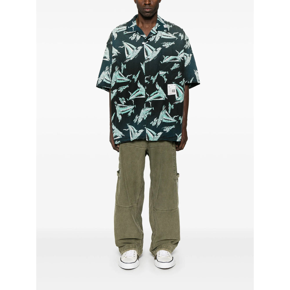 Maison Mihara Yasuhiro Shirts - Black, Blue | f0096b1eae8524b008fec3ef07f3c552c3644eb9