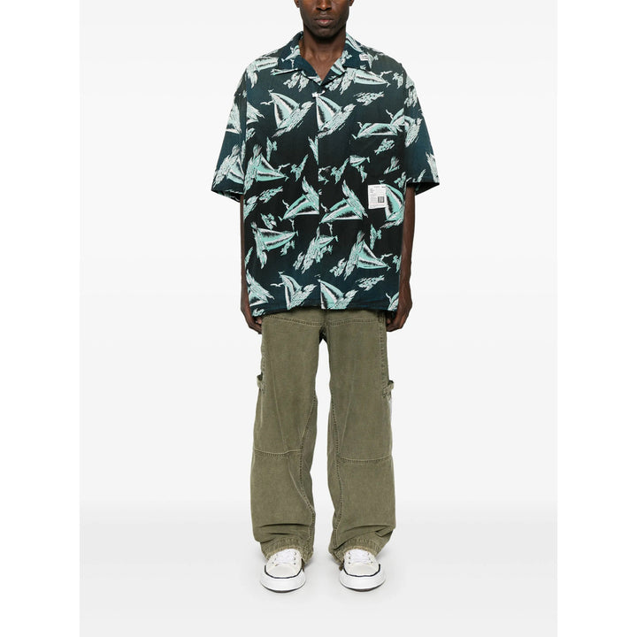 Maison Mihara Yasuhiro Shirts - Black, Blue | f0096b1eae8524b008fec3ef07f3c552c3644eb9