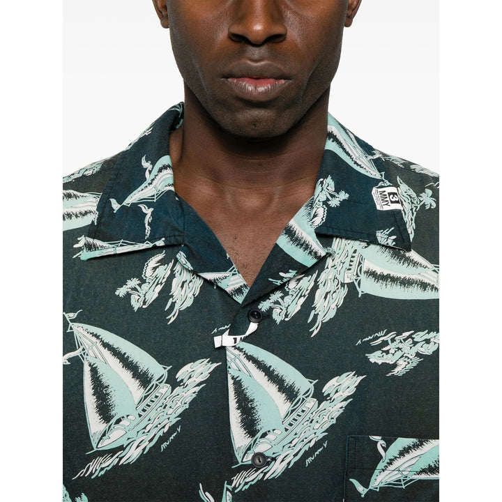 Maison Mihara Yasuhiro Shirts - Black, Blue | c6dd0ef7c8c597498779feb9550621def5deeb2e