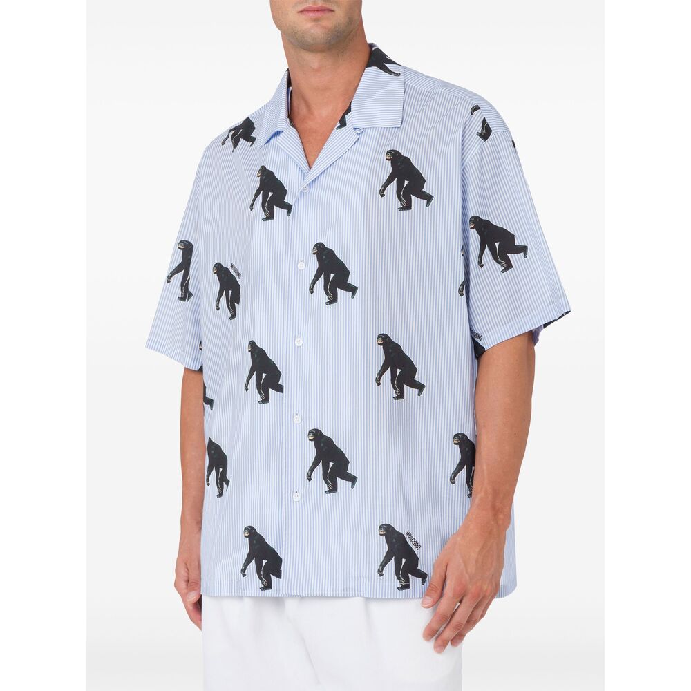 Moschino Shirts - Blue, White | e0b59712ae7b21d4007b2eacc72a6cb3a2df5a2c