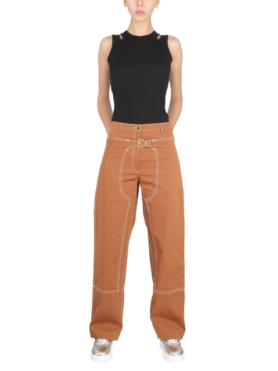 Stella Mccartney Pants - Brown | 66ba7adbafdcae66df4b473280f7e1cf9f3ade4a