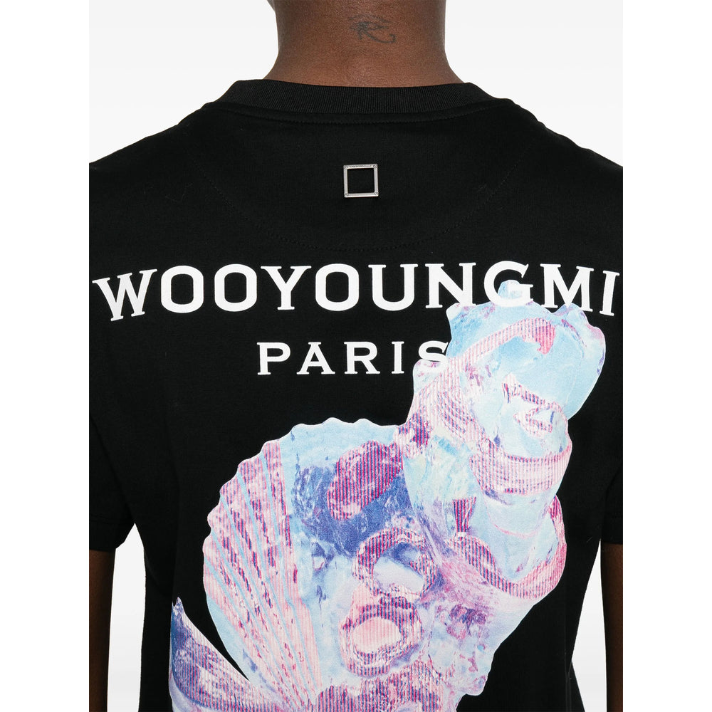Wooyoungmi T Shirts - Black | 5933f9b757b856fd9c827c14906dc51833f60803