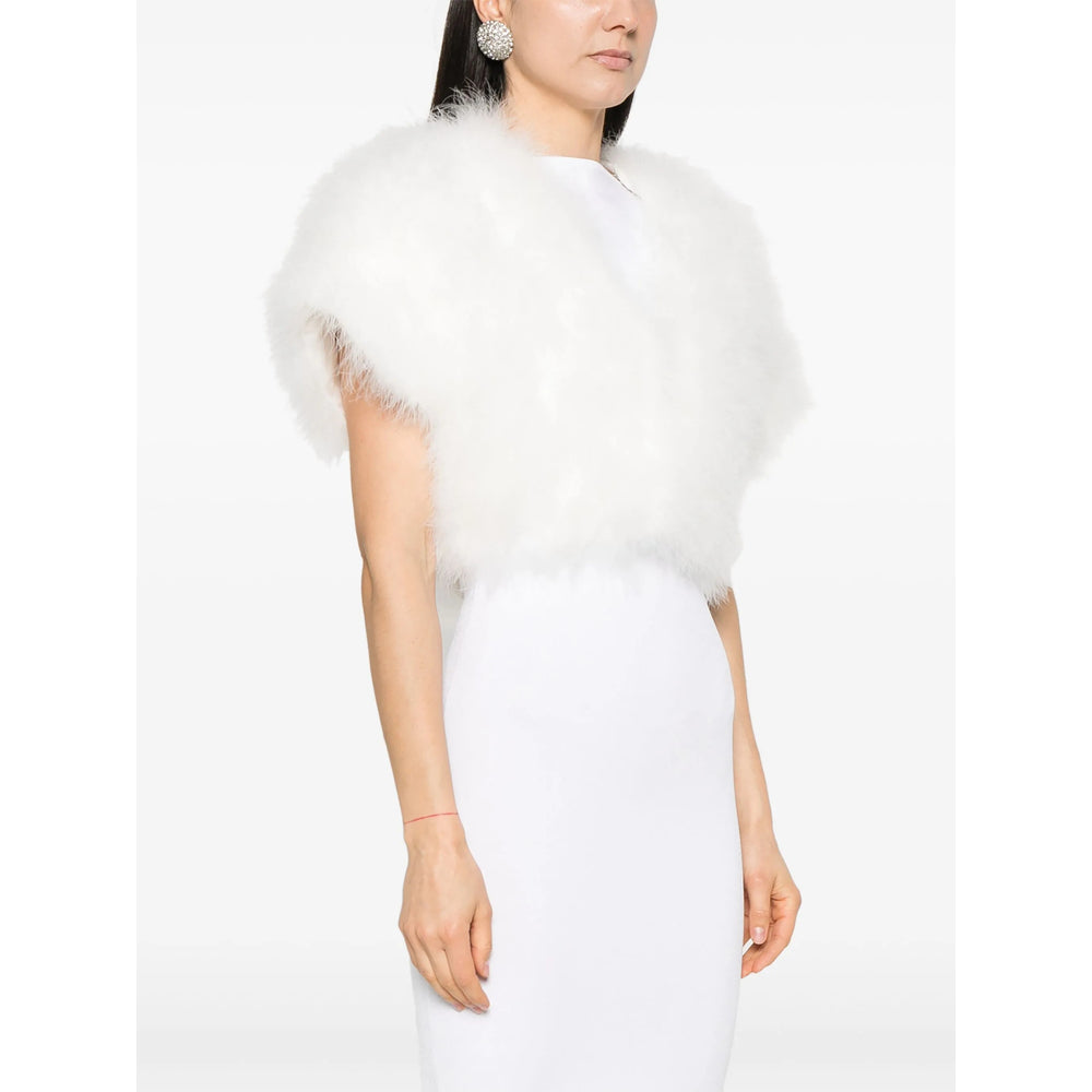 Yves Salomon Capes - White | 9c2a290c27250ed796a6eec9c5be7529cc2c73a8
