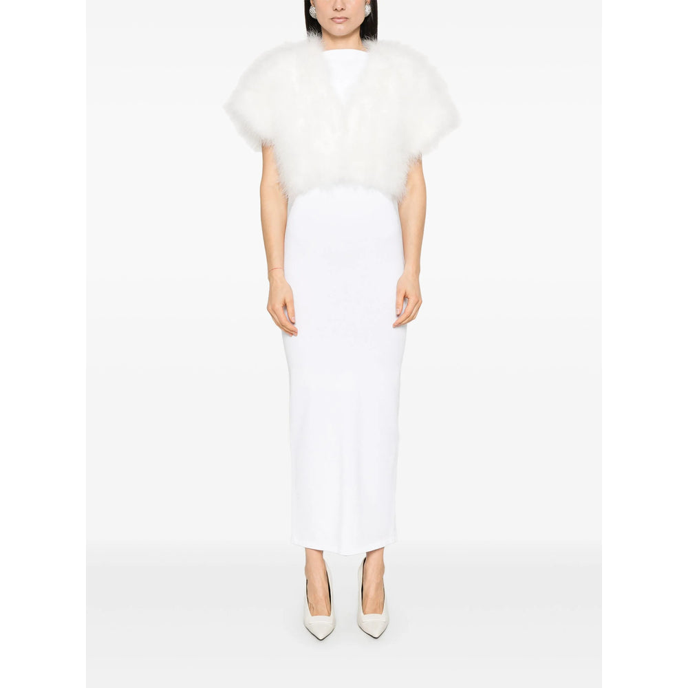 Yves Salomon Capes - White | 7c914e30bea4b6cb9b2d48e7f896c43935cd0ac7