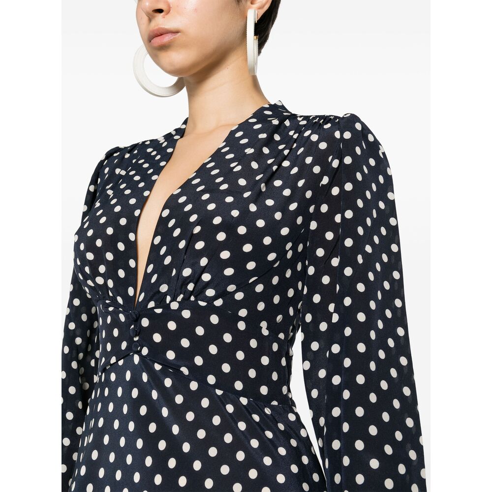 Rixo London Dresses - Blue, White | 84621d90ce1484228068d6a6bf77991b774a8dbb