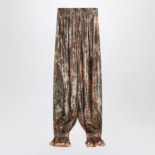 Pleated Silk-Blend Trousers