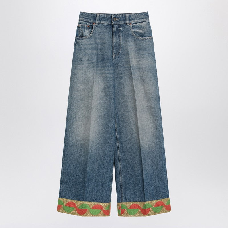 Valentino Pants - Blue | 5da870e1e1aed50bf7702988e5c9fe3698b95840